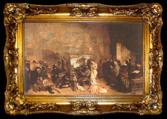 framed  Courbet, Gustave The Painter s Studio, ta009-2